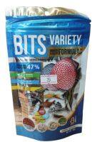 อาหารปลา Boots Bits Variety Growth &amp; Color Formula ชนิดค่อย ๆจม สำหรับปลาเล็ก กุ้งกินได้ โปรตีน 47%  ปริมาณ 60 กรัม