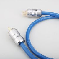 P111+P105 High Power EMC Shielded AC Power Cord Silver Plated AC Mains Power Cable US SCHUKO HIFI Power Cord For AMP