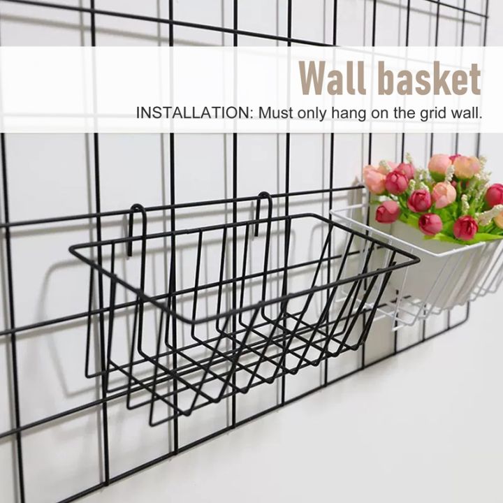 4pcs-shelf-for-design-metal-wall-grille-shelf-design-grid-photo-wall-used-for-lattice-photo-wall-wire-basket