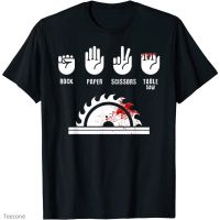 HOT ITEM!!Family Tee Couple Tee Funny Carpenter Shirt Rock Paper Scissors Table Saw T-Shirt T-Shirt For Adult