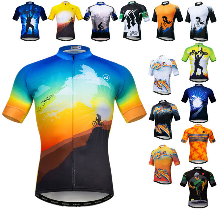 hot-weimostar-สีเหลือง-mountain-bike-jersey-ผู้ชายฤดูร้อนขี่จักรยาน-jersey-anti-uv-จักรยานเสื้อทีมขี่จักรยานเสื้อผ้า-road-biking-เสื้อ