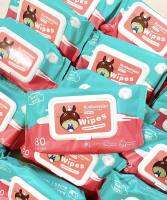 Baby Wipes ทิชชู่เปียกทำความสะอาด 12*16cm 80 แผ่น ราคาถูก สูตรน้ำบริสุทธิ์ น้ำเต็ม ๆ แผ่น ผ้านุ่มชุ่มชื่น