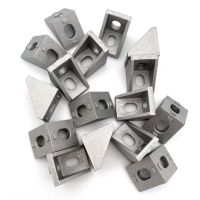 ✣ 20pcs Aluminum Profile 2020 Corner Bracket Fittings 20x20x17mm Corner Angle Bracket for Connector Aluminium Profile