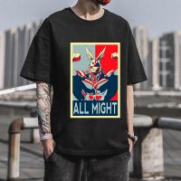 All Might My HERO Academia Tเสื้อโปสเตอร์พิมพ์ใหม่เสื้อTเสื้อ  ญี่ปุ่นAnime TShirt HERO S-5XL