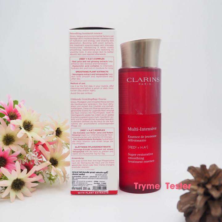 ของแท้-ฉลากไทย-สูตรใหม่-clarins-multi-intensive-super-restorative-treatment-essence-200ml