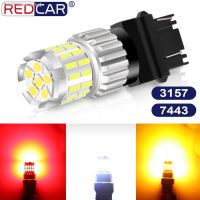 ㍿✹ 1Pcs T20 Led Bulb 7443 W21/5W Led Light T25 3157 P27/7W Led Car Turning Light Auto Tail Brake Light 3030 4014 Chips Super Bright