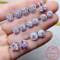 32 Styles Trendy Stud Earrings Original 925 Sterling Silver AAAAA cz Party Wedding Earrings For Women Bridal Engagement Jewelry