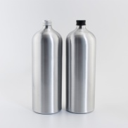 hot 1PC 1000ML Empty Aluminum Bottles With Screw Cap Liquid Soap Metal