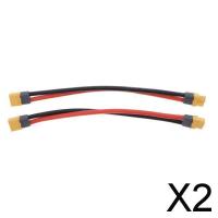 Perfeclan อะแดปเตอร์สายต่อปลั๊ก XT60 10AWG 2X2ชิ้นอะแดปเตอร์ตัวผู้/คอนเนคเตอร์ตัวเมีย