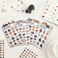 2 Pcs Cute Scrapbooking Stickers Self Adhesive Kawaii Small Cat Baby Seals Animal Stickers Planner Stickers Set For Diary Album Stickers