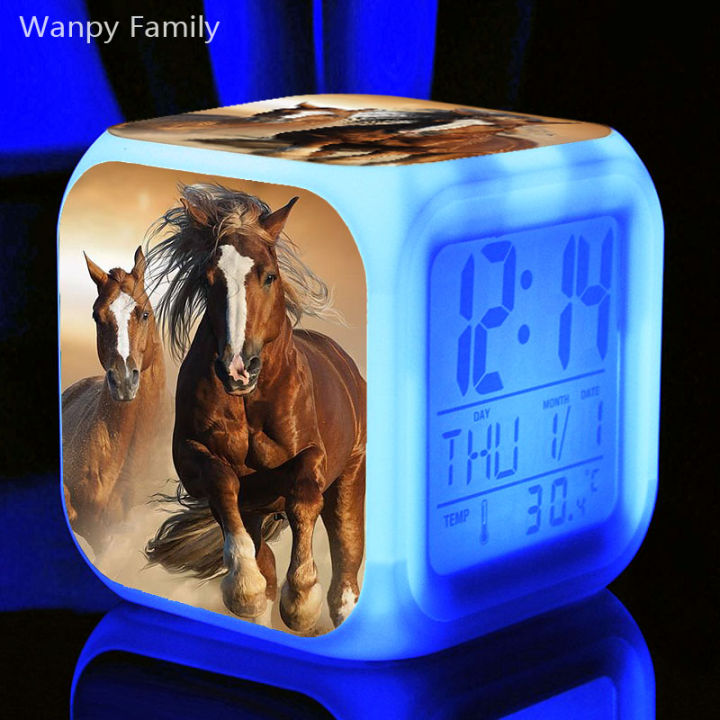 worth-buy-นาฬิกาปลุก-led-สำหรับเด็ก-นาฬิกาดิจิตอลเปลี่ยนสีได้7สีนาฬิกาตั้งโต๊ะอเนกประสงค์