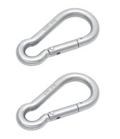 2 Pcs Spring Hook 5-8MM.Marine Grade 316 ห่วงเกี่ยวนิรภัยสแตนเลส Stainless Steel Fitting ฟิตติ้งสแตนเลส