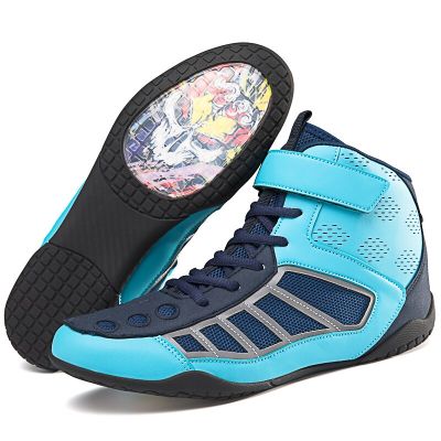 Professional Unisex High-top Wrestling Shoes Boxing Fighting Training Boots Outdoor Sports Breathable Boxer Fight Sneakers