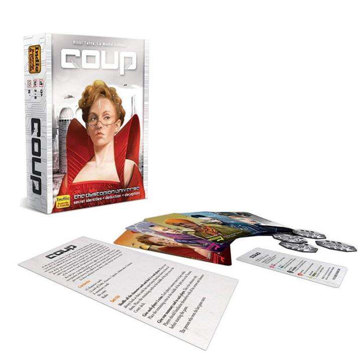 surprise-store-บอร์ดเกมภาษาอังกฤษ-บอร์ดเกมปาร์ตี้-coup-the-dystopian-universe-original-board-game-cards-game-in-english