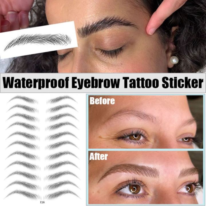 Buy SAVI 8 Pairs 6D Natural Look Eyebrow Styling Long Lasting Up to 7  Days Waterproof Temporary Tattoo Stickers  1 Sheet 140 Online at Low  Prices in India  Amazonin