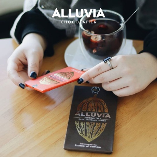 Socola đen nguyên chất không đường đắng đậm 100% ca cao alluvia chocolate - ảnh sản phẩm 5