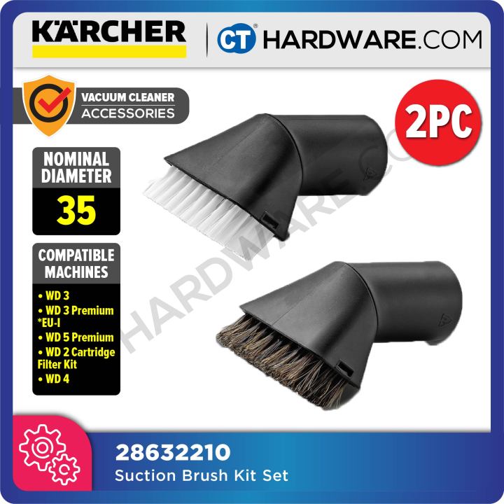 Set of Brushes for WD Vacuum Cleaners for Car