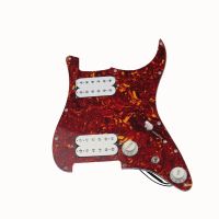 3 Layer White Prewired Pickguard Alnico HH Humbuckers Pickups Guitar, Guitar Parts for St Guitars