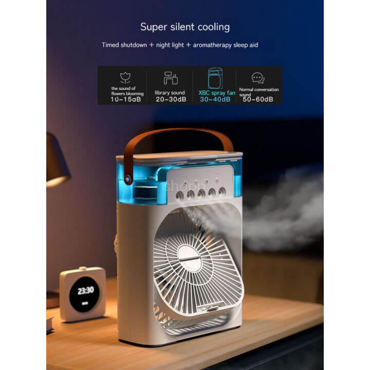 3 In 1 Multifunctional Rechargeable Cooling Fan Air Conditioner Mist