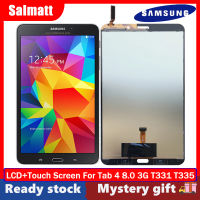 Salmatt หน้าจอแสดงผล LCD TFT ของแท้สำหรับ Samsung Galaxy Tab 4 8.0 3G อะไหล่ชิ้นส่วนจอสัมผัสแอลซีดีของเครื่องแปลงดิจิทัล T335 T331พร้อมเครื่องมือซ่อมฟรี