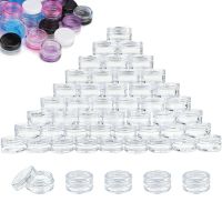 【YF】☇✸  10pcs Make Up Jar Sample Plastic Round Lid Small Bottle Eyeshadow Pot 2g 5g 10g 15g 20g