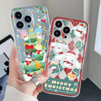 เคสสำหรับ Xiaomi Redmi Note 11 Pro 5G 11S 10 Pro 4G 10S Redmi 10C 9C Merry Christmas Kuromi My Melody อบเชยขอบสี่เหลี่ยม Air ปลอกหมอน