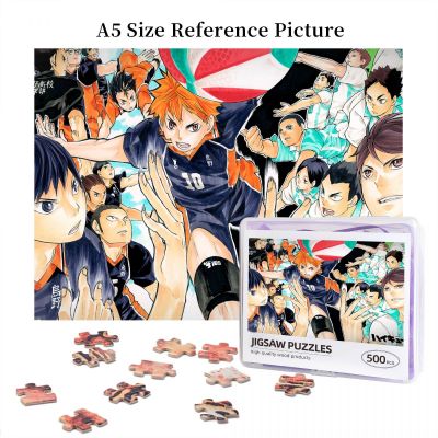 Haikyuu (1) Wooden Jigsaw Puzzle 500 Pieces Educational Toy Painting Art Decor Decompression toys 500pcs
