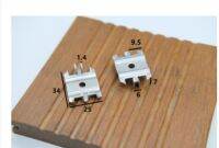 ☏❐ 100pcs Floor connectors Thick 1.4mm stainless steel fasteners Special buckles for outdoor wood floors