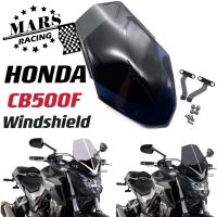 อุปกรณ์เสริมมอเตอร์ไซค์กระจกบังลมชุดอลูมิเนียมหักเหสำหรับฮอนด้า CB500F CB-500F 2015 2016 2017 2018 2019 2020