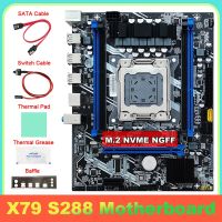 X79 S288 Motherboard+SATA Cable+Switch Cable+Baffle+Thermal Grease+Thermal Pad DDR3 LGA2011 M.2 NVME