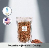 พีเเคนอบธรรมชาติ เกรดพรีเมี่ยม USA ขนาด 500 กรัม ROASTED PECAN NUTS [PREMIUM QUALITY]