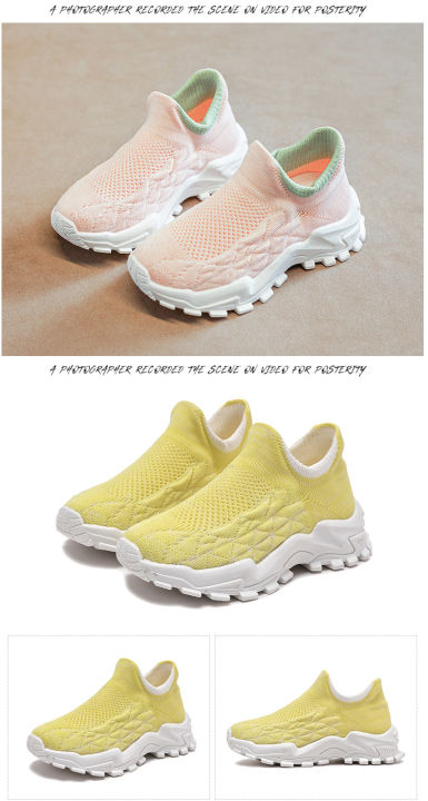 th-รองเท้าผ้าใบสำหรับเด็กผู้หญิง-รองเท้าสนีกเกอร์ตาข่ายถักแบบลำลองระบายอากาศได้ดีสำหรับเด็กผู้ชายวิ่ง