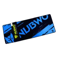 แผ่นรองเมาส์ แผ่นรองคีย์บอร์ด MOUSE MAT MOUSE PAD (เมาส์แพด)NUBWO NP021 300 X 780 MM (Blue)