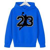 HOT★NO 23บาสเกตบอล Hooded เสื้อกันหนาวเด็กหัดเดินหญิงกีฬาเสื้อฮู้ดดี้กันหนาวเด็กฤดูใบไม้ร่วง Hoodies เสื้อผ้าเสื้อ