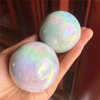 HOME DECOR Natural Polished Gemstone Spheres Angel Aura Celestite Crystal Ball สำหรับ Feng Shui