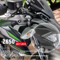 Ultrasupplier สำหรับ Kawasaki Z650 Z 650 2017 2018 2019อุปกรณ์เสริมไฟหน้ารถจักรยานยนต์ป้องกันด้านฝาครอบแต่งรถป้องกันไม่ทาสี