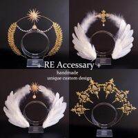 【jw】♛✸✲  Mary Gothic Noitira Feather Headband Kawaii Accessories