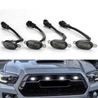 4ชิ้นเซ็ต LED ด้านหน้า gnow สำหรับ Jeep Grand Cherokee 2003-2021ตะแกรงด้านหน้า LED Light Raptor สไตล์ Get LIGHT