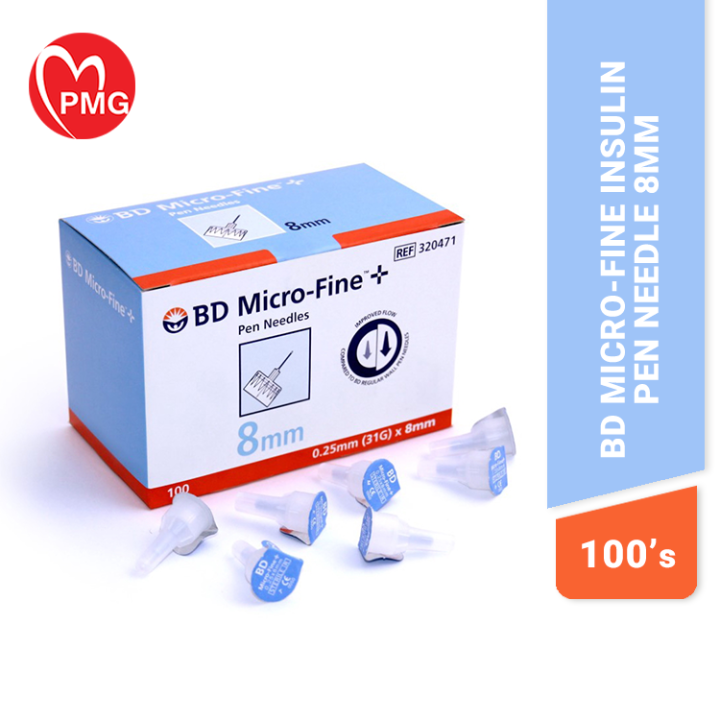 [PMG PHARMACY] BD MicroFine Pen Needles (8mm x 31g x 100 Needles