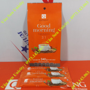 Cà phê sữa bịch nhỏ Good morning Trần Quang 240g 12 gói dài nhỏ 20g