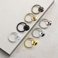 Nordic Furniture Door Pull Handle Vintage Round Ring Cabinet Dresser Drawer Knobs Handle Cupboard For Jewelry Box Door Ring