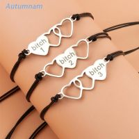 COD SDGREYRTYT AUTU 3 Pieces Set Matching Braided Bracelet for Best Friend Couple Family Women Mens Teen Girls Friendship Jewelry