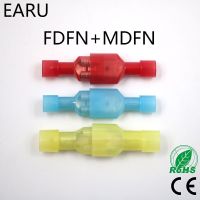 MDFN FDFN MDFN FDFN NYLON Brass Male Female Male Insulated Spade Joint 100PCS 50Sets Connector Crimp Terminal Connectors Plug