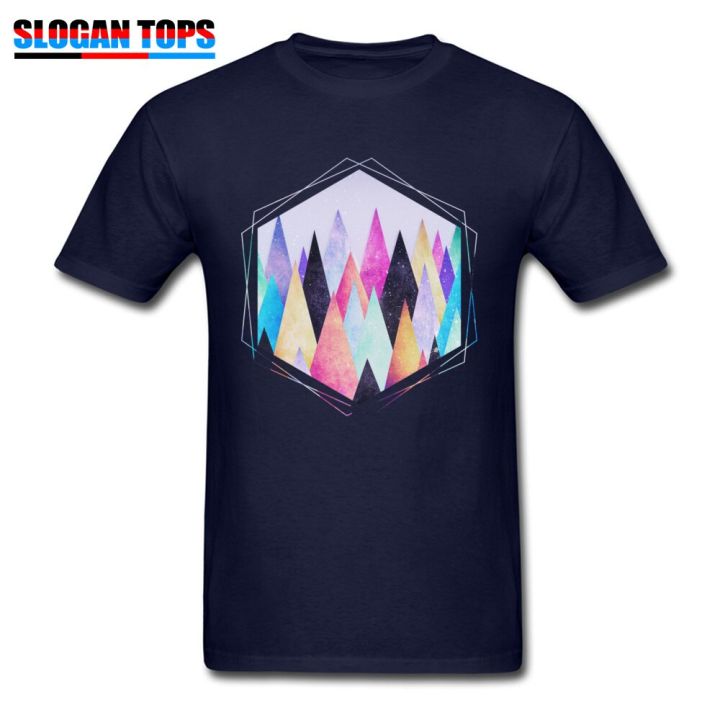men-tshirts-geek-tees-cotton-colorful-abstract-geometric-triangle-peak-woods-design-t-shirts-drop