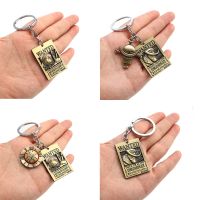 Anime Piece Keychain Luffy Hat Whitebeard Figure Pendant Metal Men Jewelry Llaveros Hombre Souvenirs Accessories