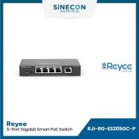 Ruijie รูเจีย รุ่น RG-ES205GC-P สวิตซ์ Reyee RG-ES205GC-P 5-Port Gigabit Smart Cloud Mananged PoE Switch