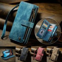 CaseMe Phone Leather Case For iphone 14 13 12 11 Pro Max 13 mini 7 8 Plus X XS Max XR Luxury Credit Card Shockproof Wallet Cover