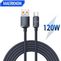 Maerknon USB Type C Data Cable 120W Fast Charging Charger For Samsung S21 ultra S20 For Xiaomi Mi 12 Pro Realme USBC Cable 2m 3m