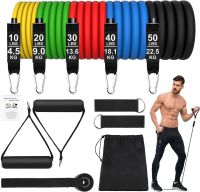 Exercise Resistance Bands 11pcs Resistance Bands  150lbs Resistance Training Belt Resistance Tube Set Portable Gym Equipment Exercise Bands