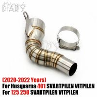 For Husqvarna 401 125 250 SVARTPILEN VITPILEN 2020-2022 Elbow Motorcycle Exhaust Muffler Modified Eliminator Enhanced Link Pipe